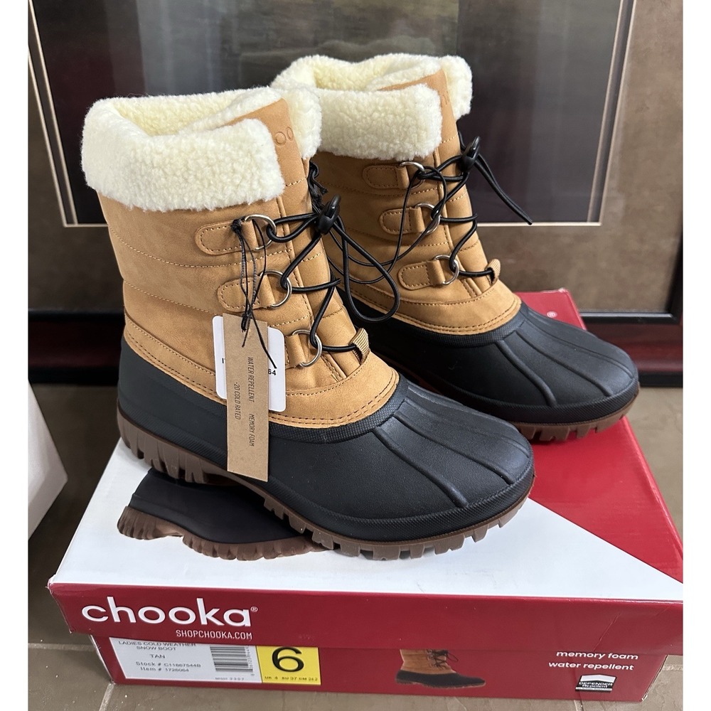 Chooka Women's Memory Foam -20 Rated Snow Boots Size 6 NIB!
